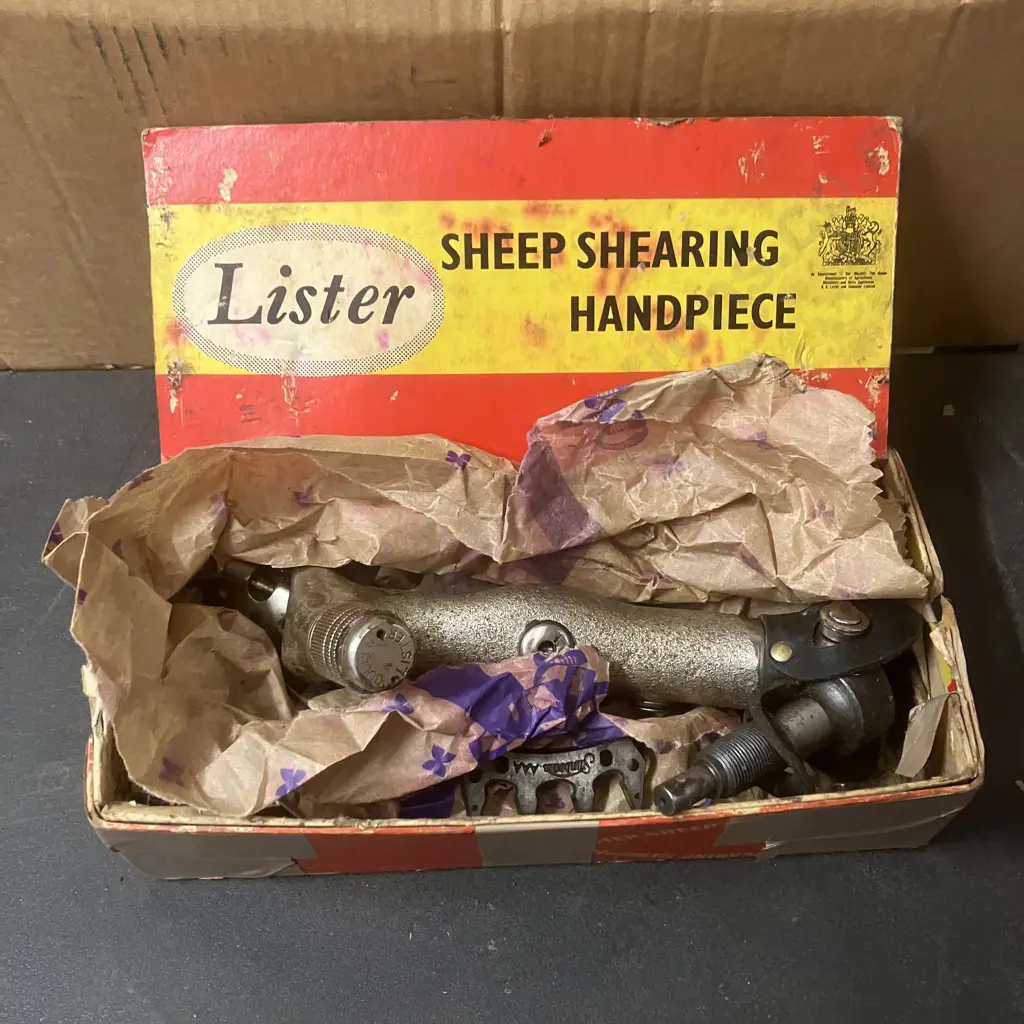 Lister Golden Sheep Shearing Handpiece With Box (As Found) Image 1++
