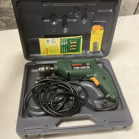 Bosch PSB 420 RE Electric Drill In Case