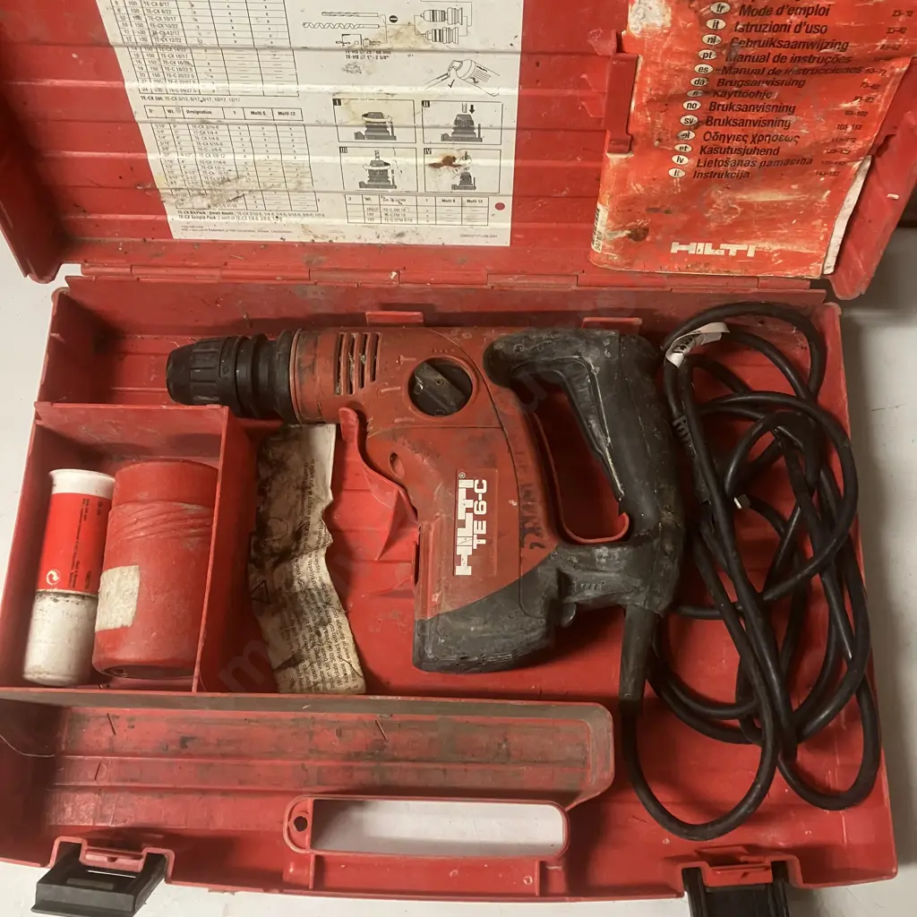 Hilti TE 6-C Rotary Hammer Drill In Case Image 1++