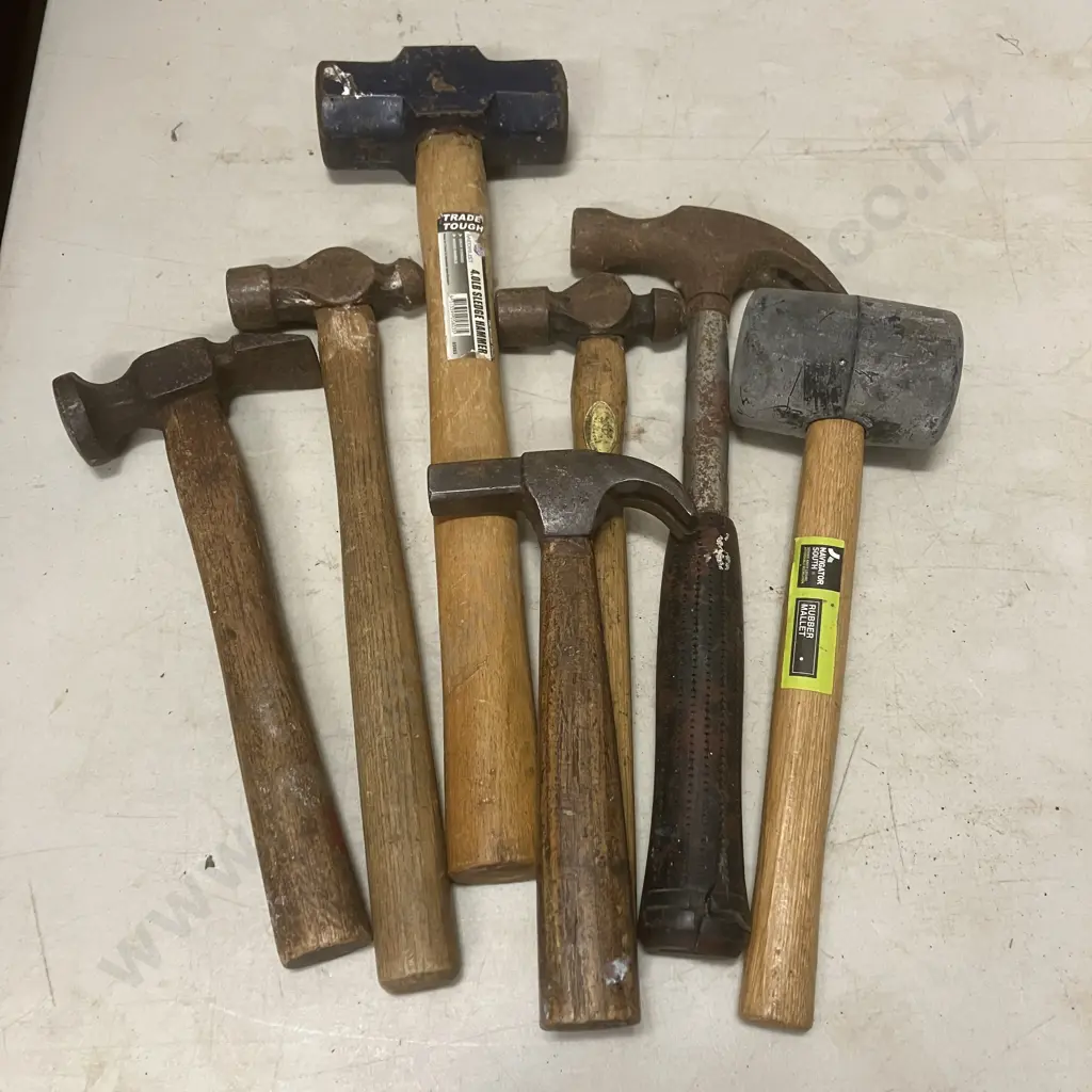 Seven Hammers & Rubber Mallet Image 1++
