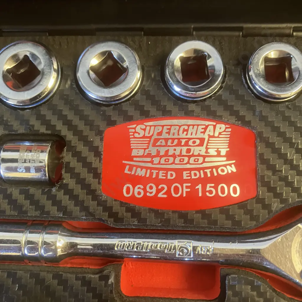 Supercheap Auto Bathurst 1000 Limited Edition 692 of 1500 Tool Pro Socket Set Image 1++
