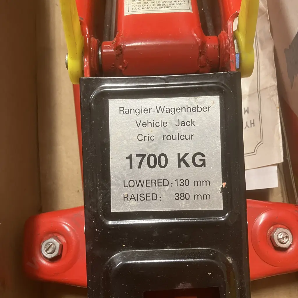 Vintage Rangier-Wagenheber Vehicle Jack - 1700Kg (120mm to 380mm) Image 1++