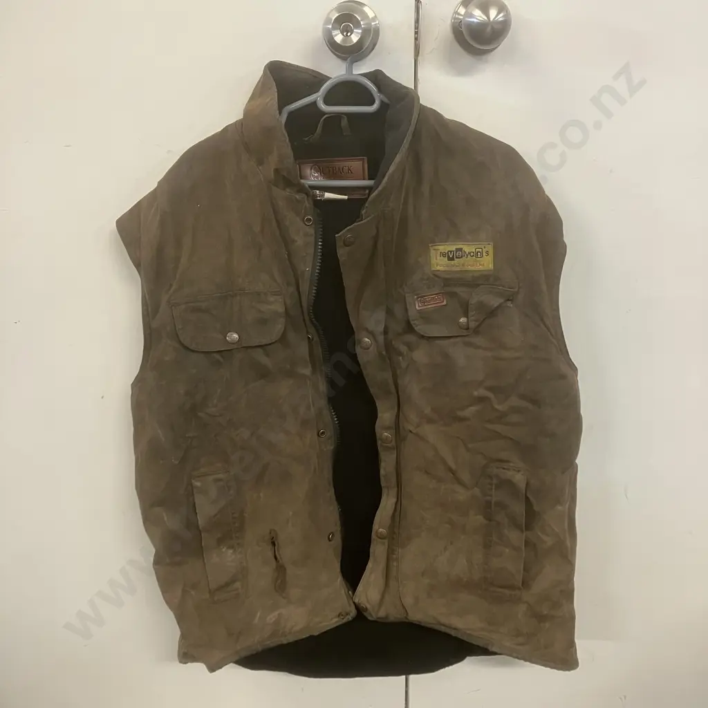 Oilskin Vest Outback Trading Company Size XL (As Found) Image 1++