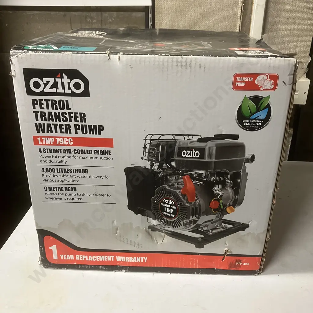 Ozito Petrol Transfer Water Pump Model PTP-425 Image 1++
