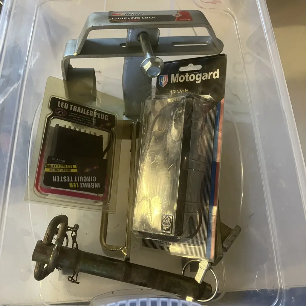 Box Lot, Trailer Coupling Locks, Etc Image 1++