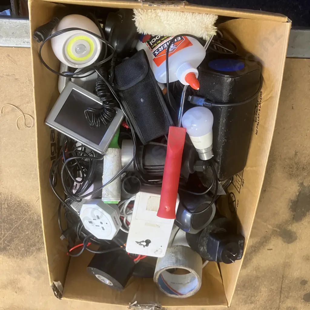 Box Lot Electrical, Leads, Tape Etc Image 1++