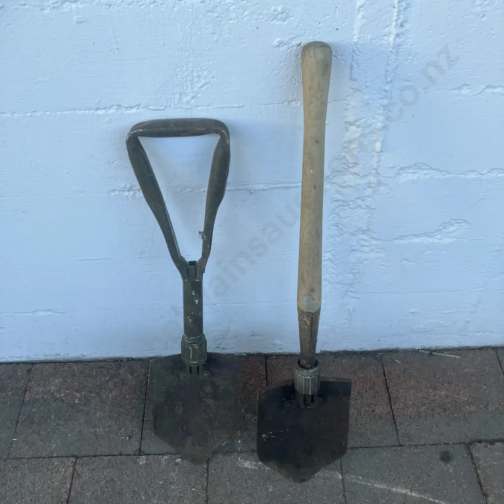Pair of Folding Shovels Image 1++