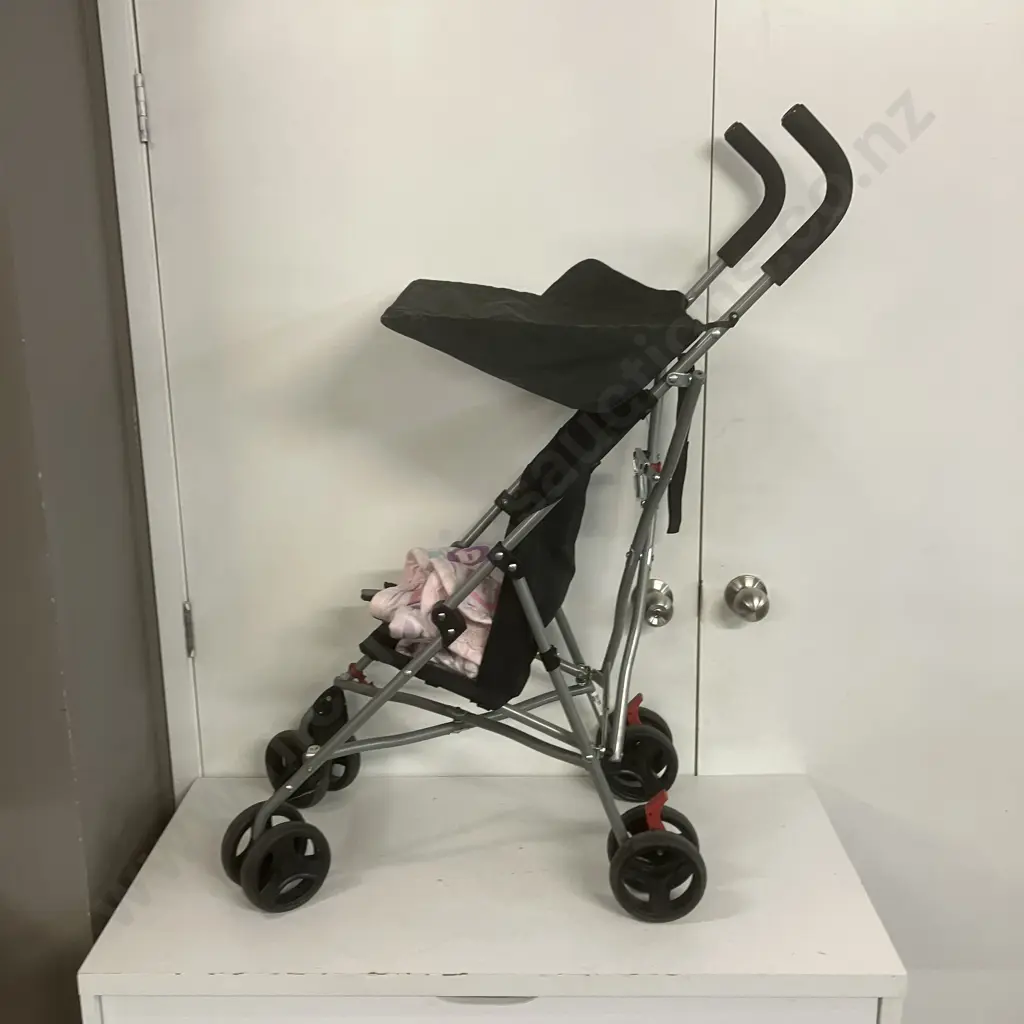 Black Anko Babies Stroller With Blanket Image 1++