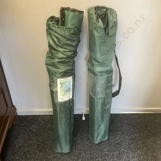 Pair of High Back Folding Chairs In Bags