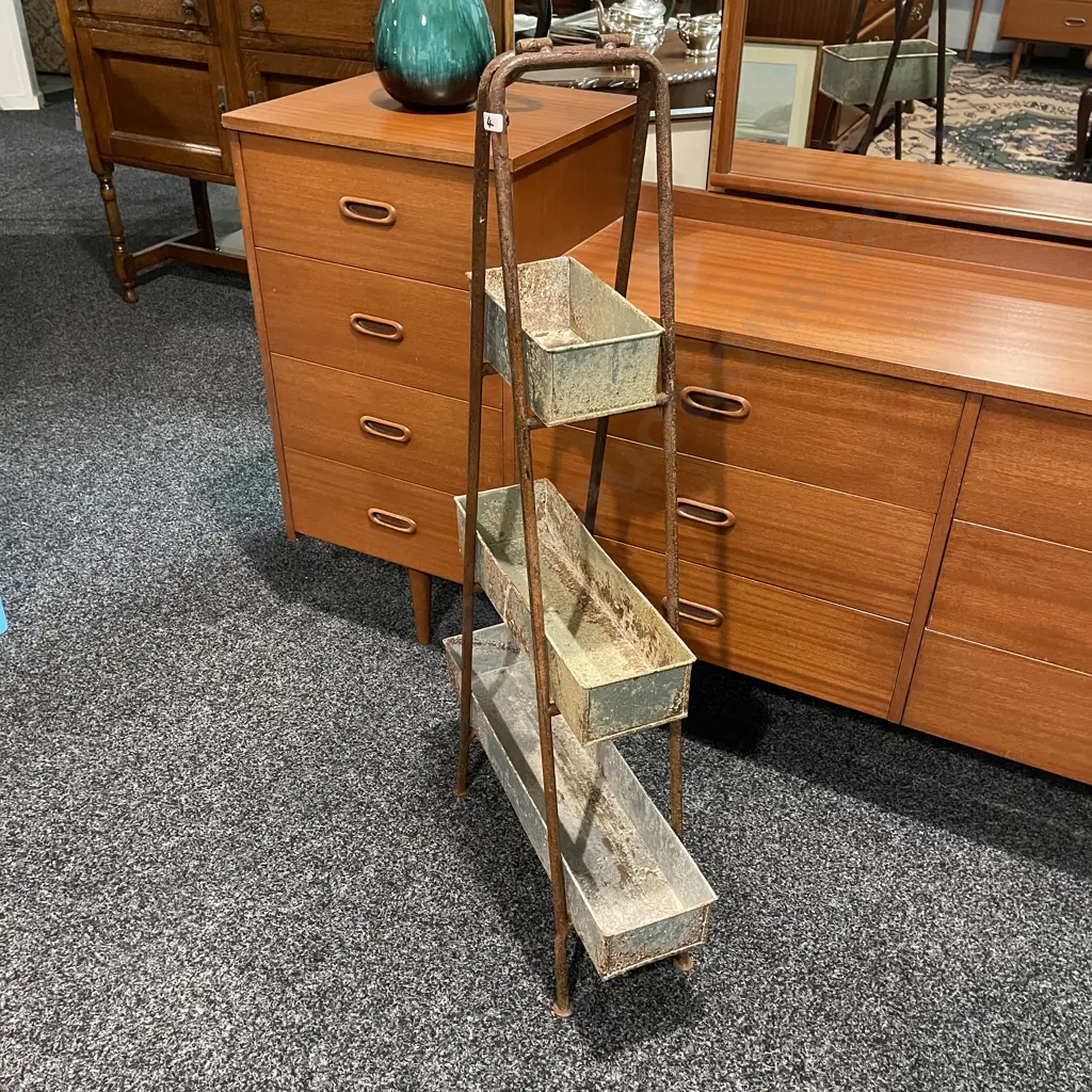 3 Tier Stand with Rustic Planters - Item Number 5616 Image 1++