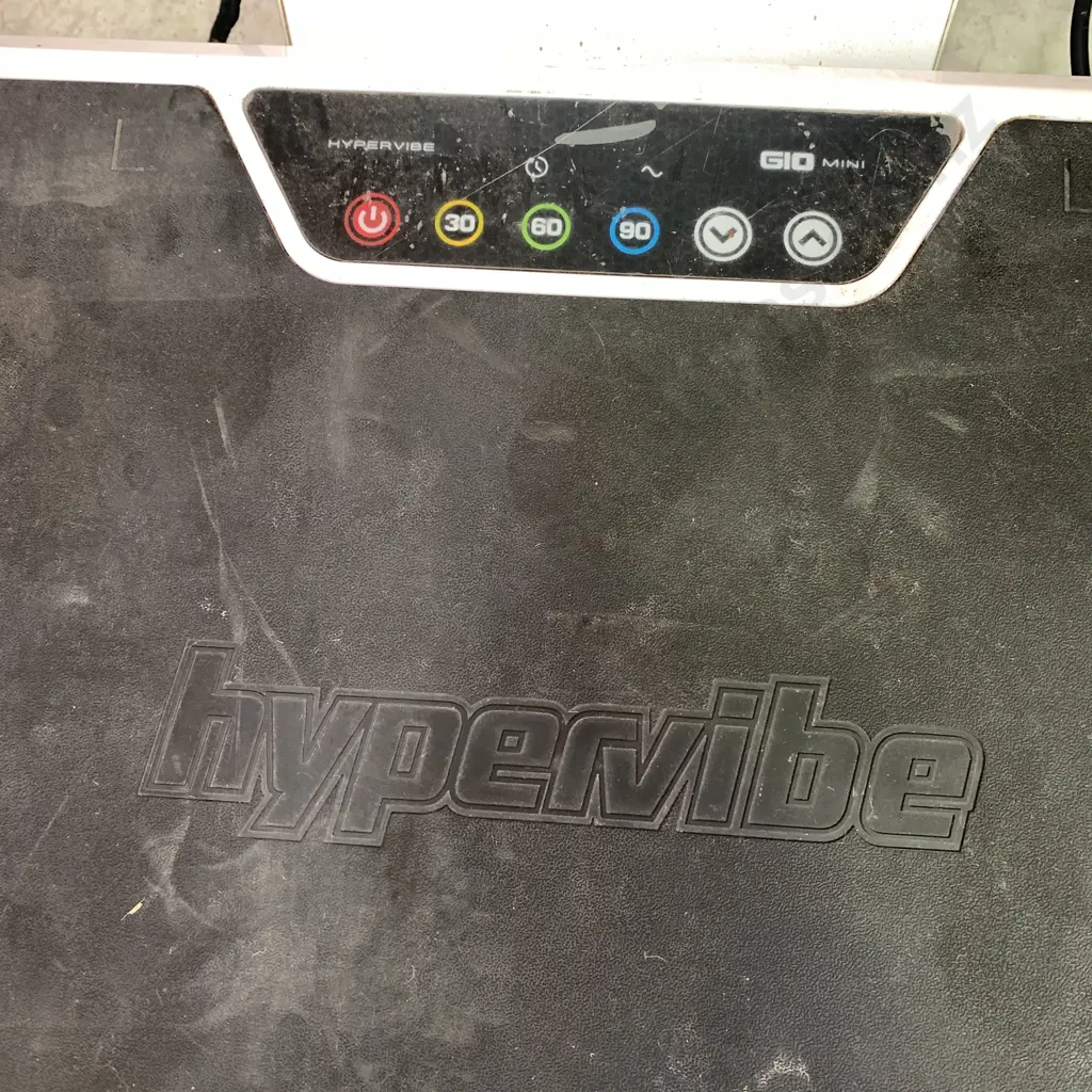 Hypervibe GIO Mini Vibrating Machine. Small, lightweight and powerful, with bolted tower base and stabilisation plate Image 1++