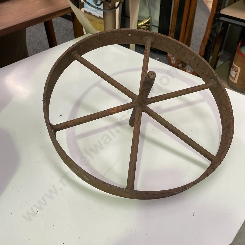 Vintage Cast Iron Wheel Image 1++