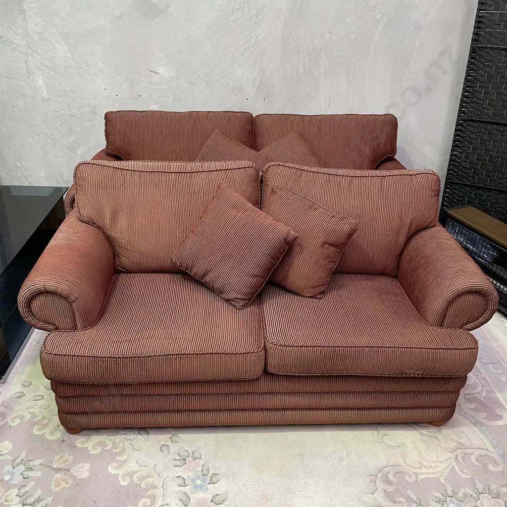 NO RESERVE Two piece Lounge Suite. 3 seater and 2 seater. Very solid well made. Image 1++