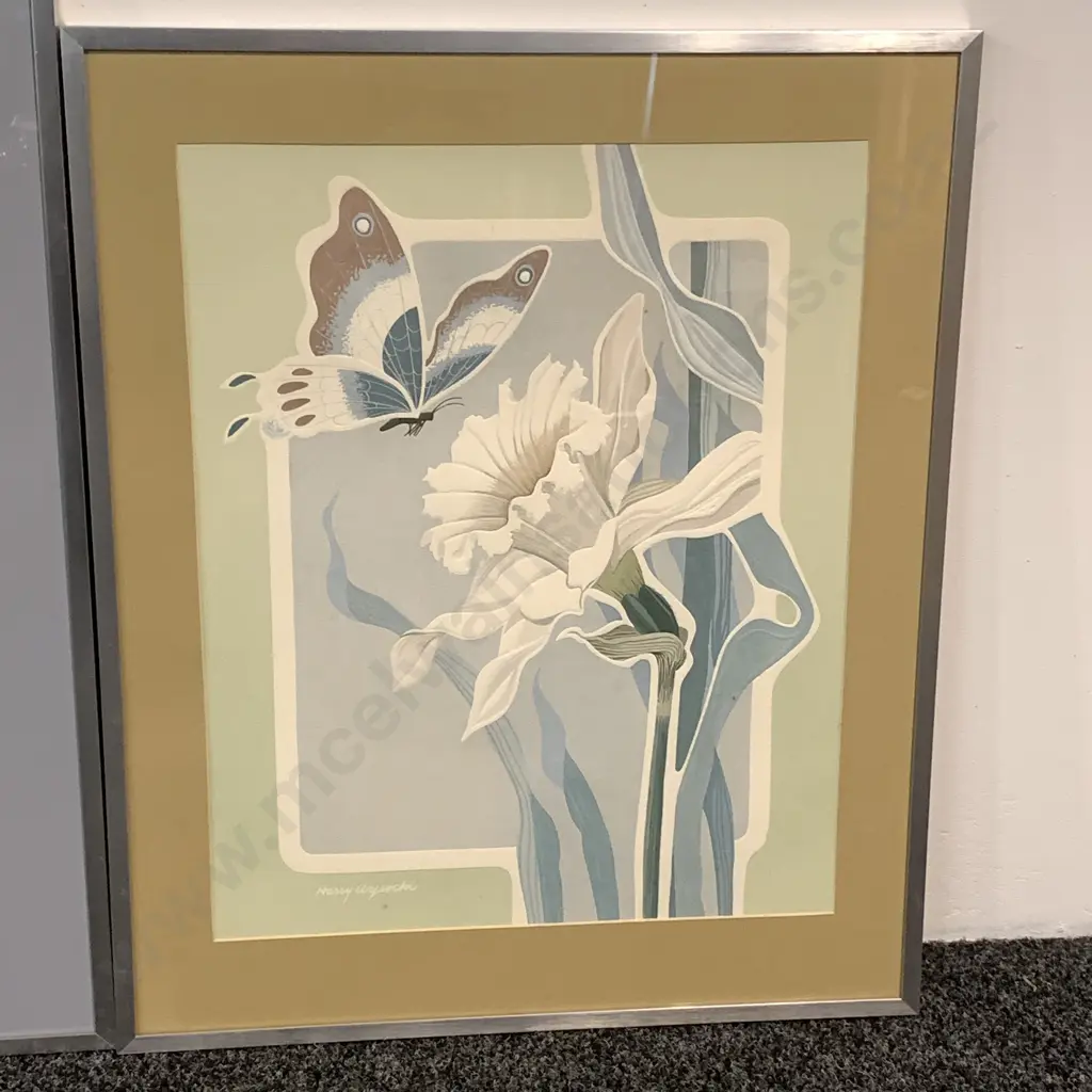 Pair of Framed and Glazed Artworks. One by Harry Wysocki + 1 other Image 1++