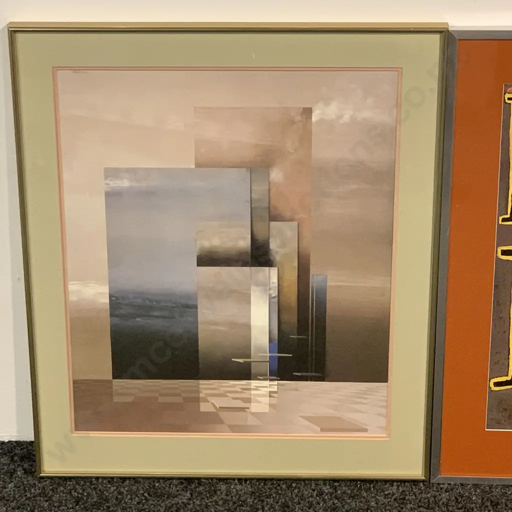 Pair of Framed and Glazed Artworks. One by Paul Klee and one signed Segovia Image 1++