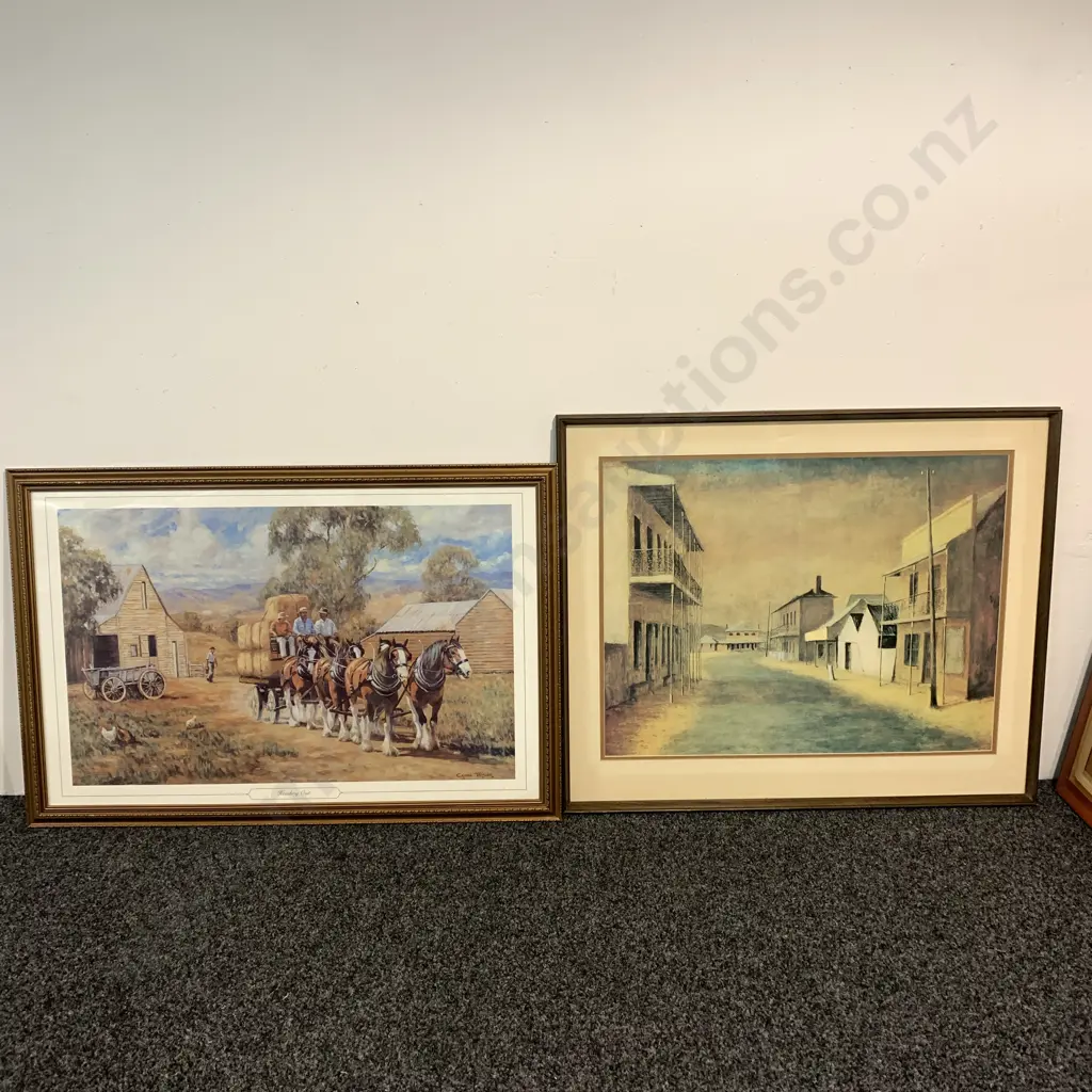 Pair of Framed and Glazed Prints - Pioneer era, one titled Heading Out by Craig Taylor + one other Image 1++