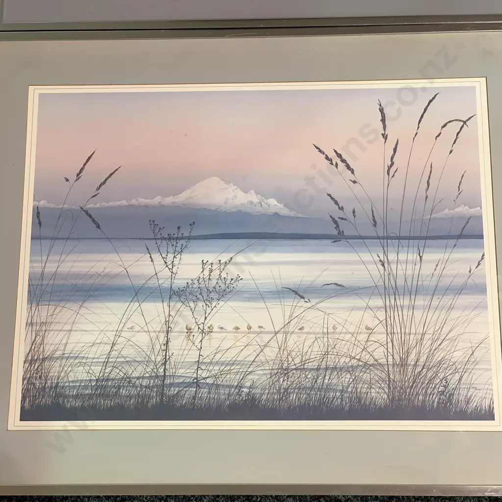 Pair of Framed and Glazed Prints by Jeane Duffey, Bounday Bay and Islands in the Sound Image 1++