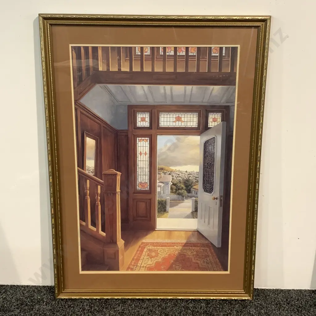 Framed and Glazed Peter Siddell Print "Doorway", 62 x 87cm Image 1++