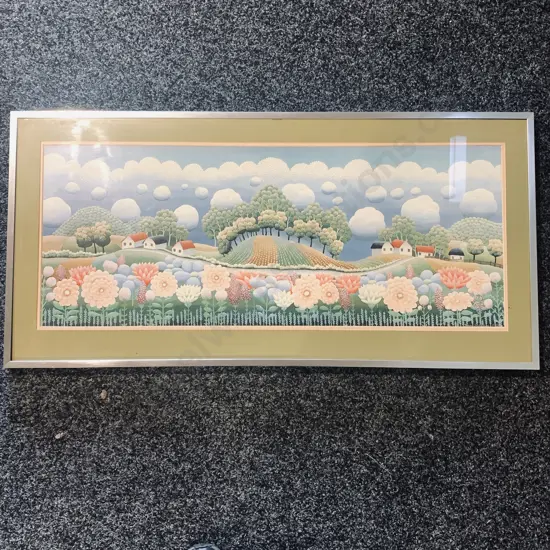 Large Framed and Glazed Print by Ivan Rabuzin 1979