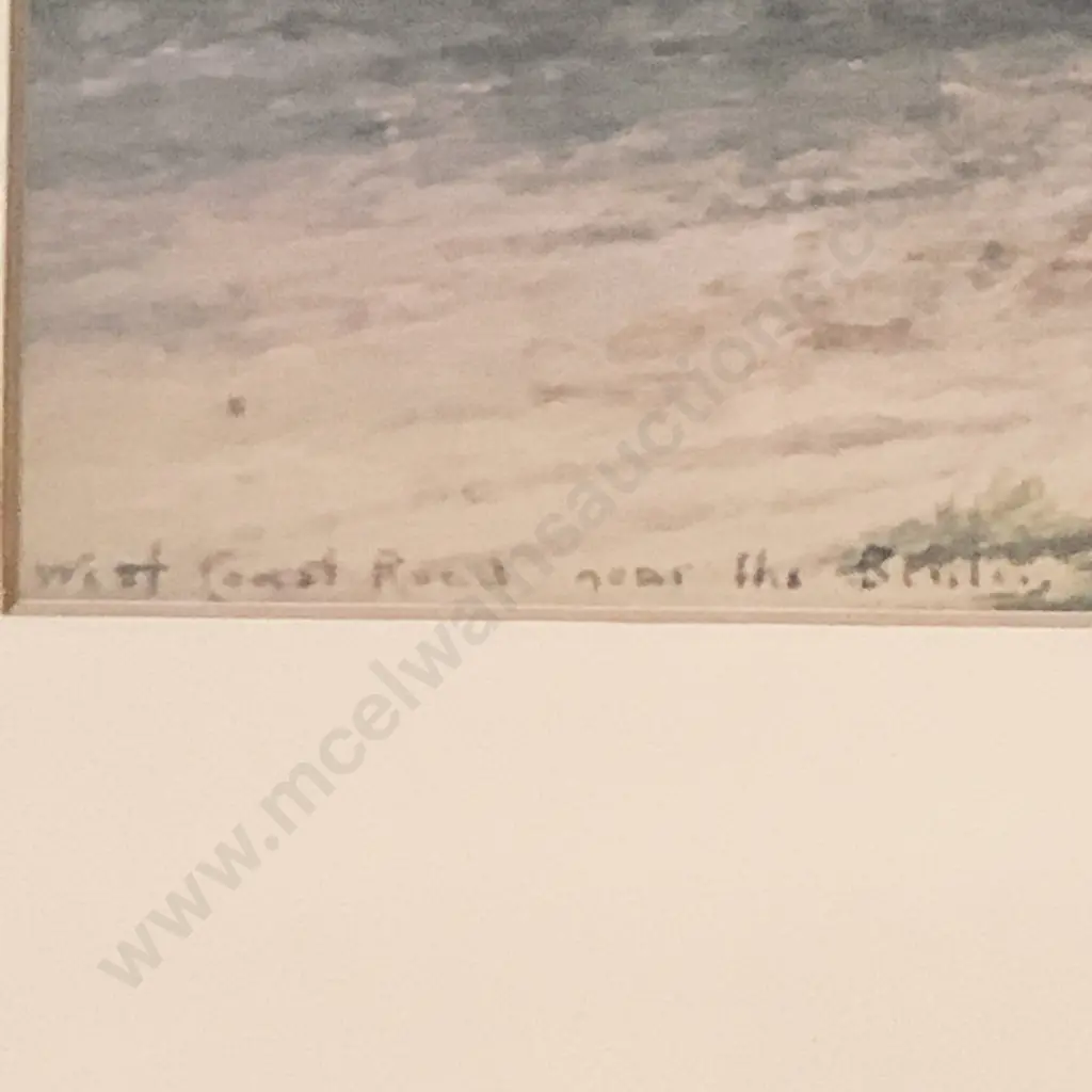 Vintage Wooden Framed and Glazed Print, West Coast Road near the Bealey Image 1++