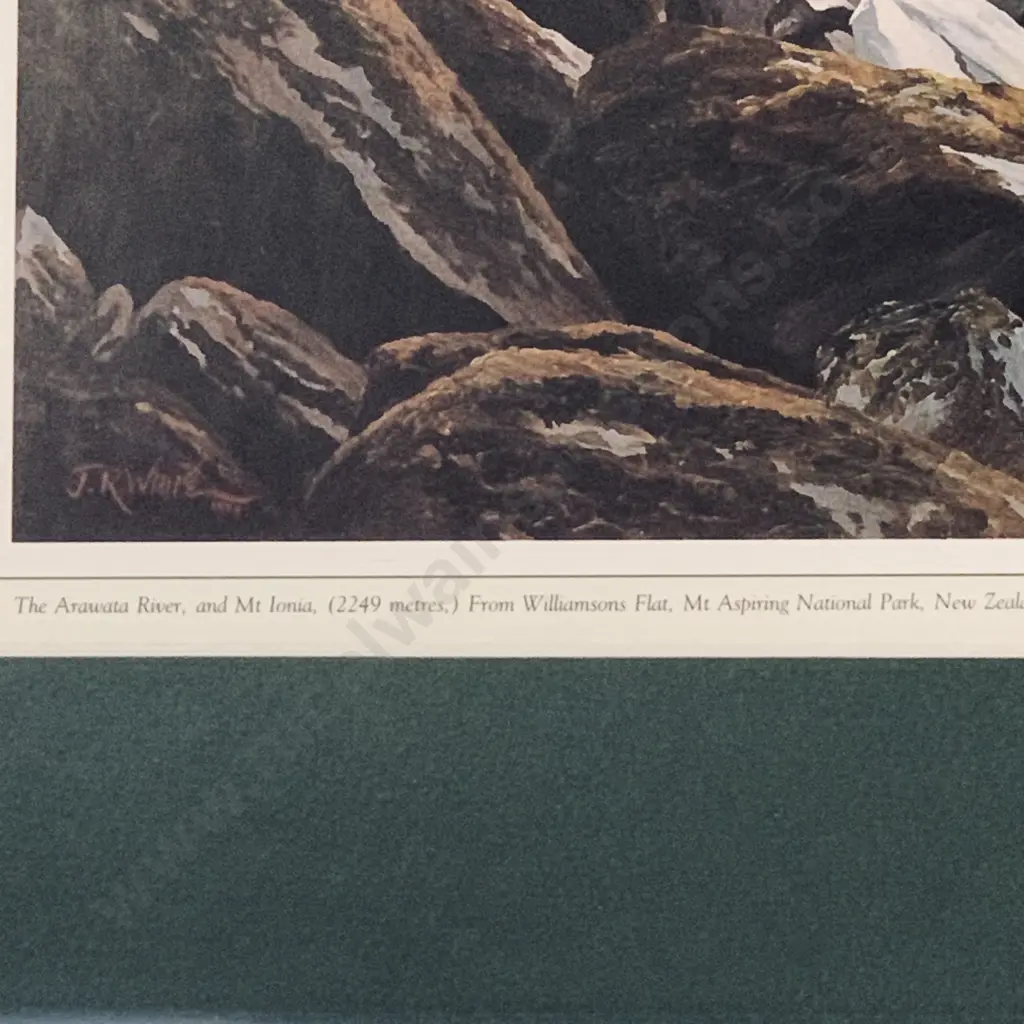 3 Jonathan White Framed and Glazed Prints - "Footsteps in the Wilderness 1988" Image 1++