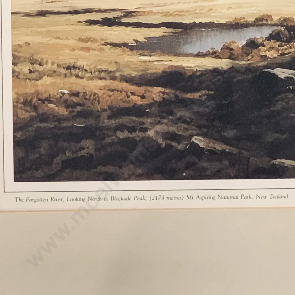 3 Jonathan White Framed and Glazed Prints - "Footsteps in the Wilderness 1988" Image 1++