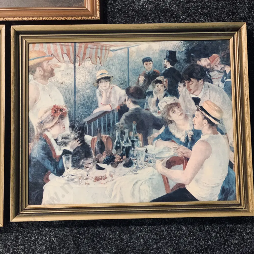 3 Wooden Framed Prints of Well-known Vintage scenes Image 1++