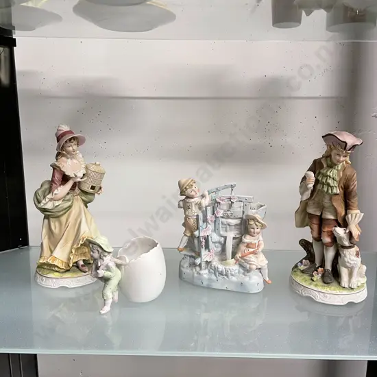 Assorted selection of Continental Gainsborough Style Figurines