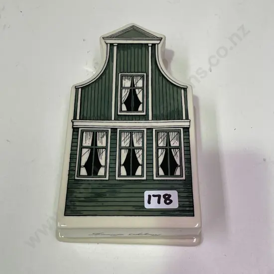 Mid Century De Drie Molens Lidded House Box