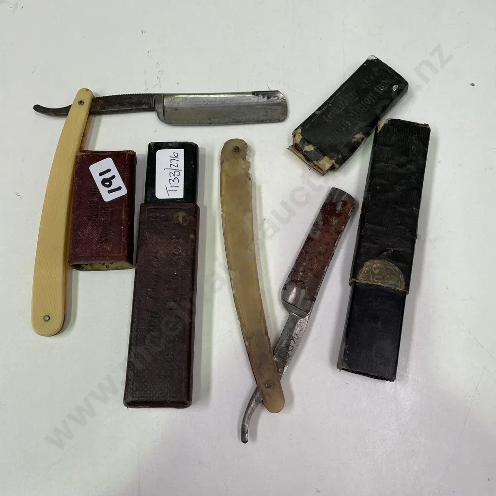 Vintage Hand Forged Bengall Razor with German "The Gotta Razor" (af). Both Boxed Image 1++