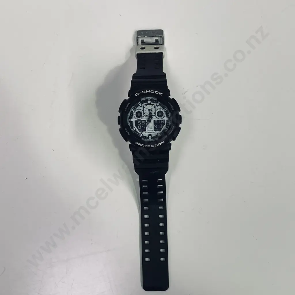 Mens G-Shock Watch - Model GA100BW Image 1++