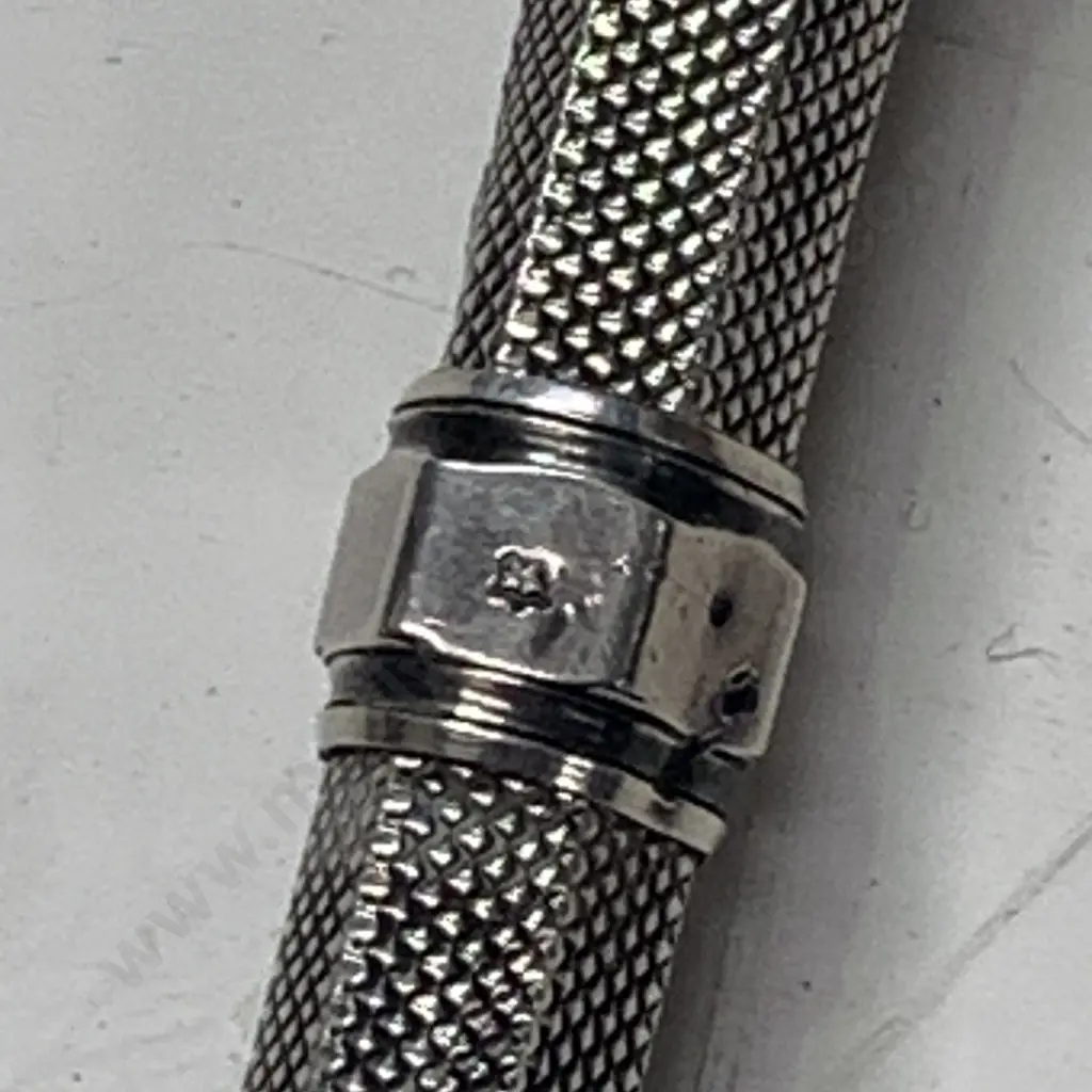 Hallmarked Antique Victorian Sterling Silver Propelling Pencil with Red Stone and Graphite. Image 1++