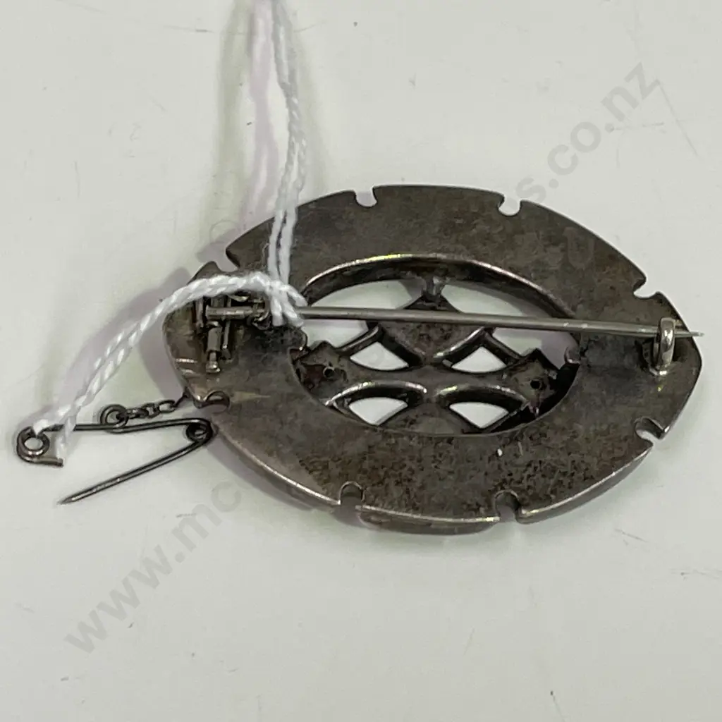 Vintage Sterling Silver? Brooch Image 1++