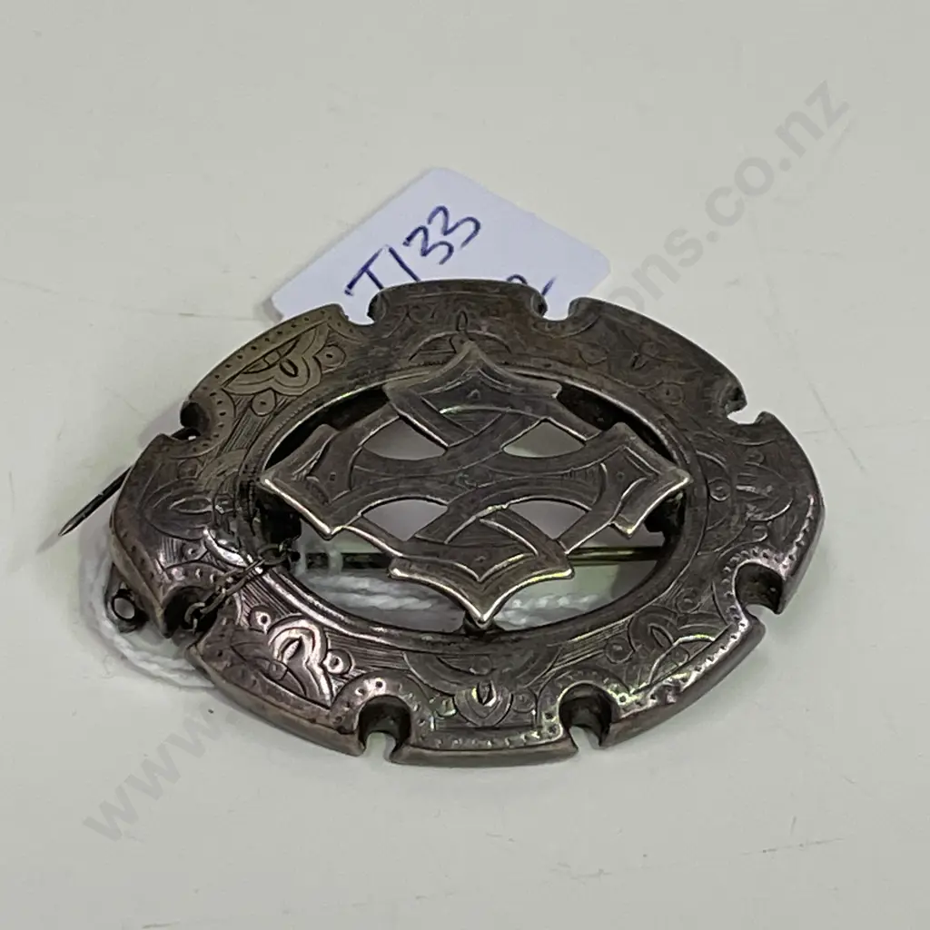 Vintage Sterling Silver? Brooch Image 1++