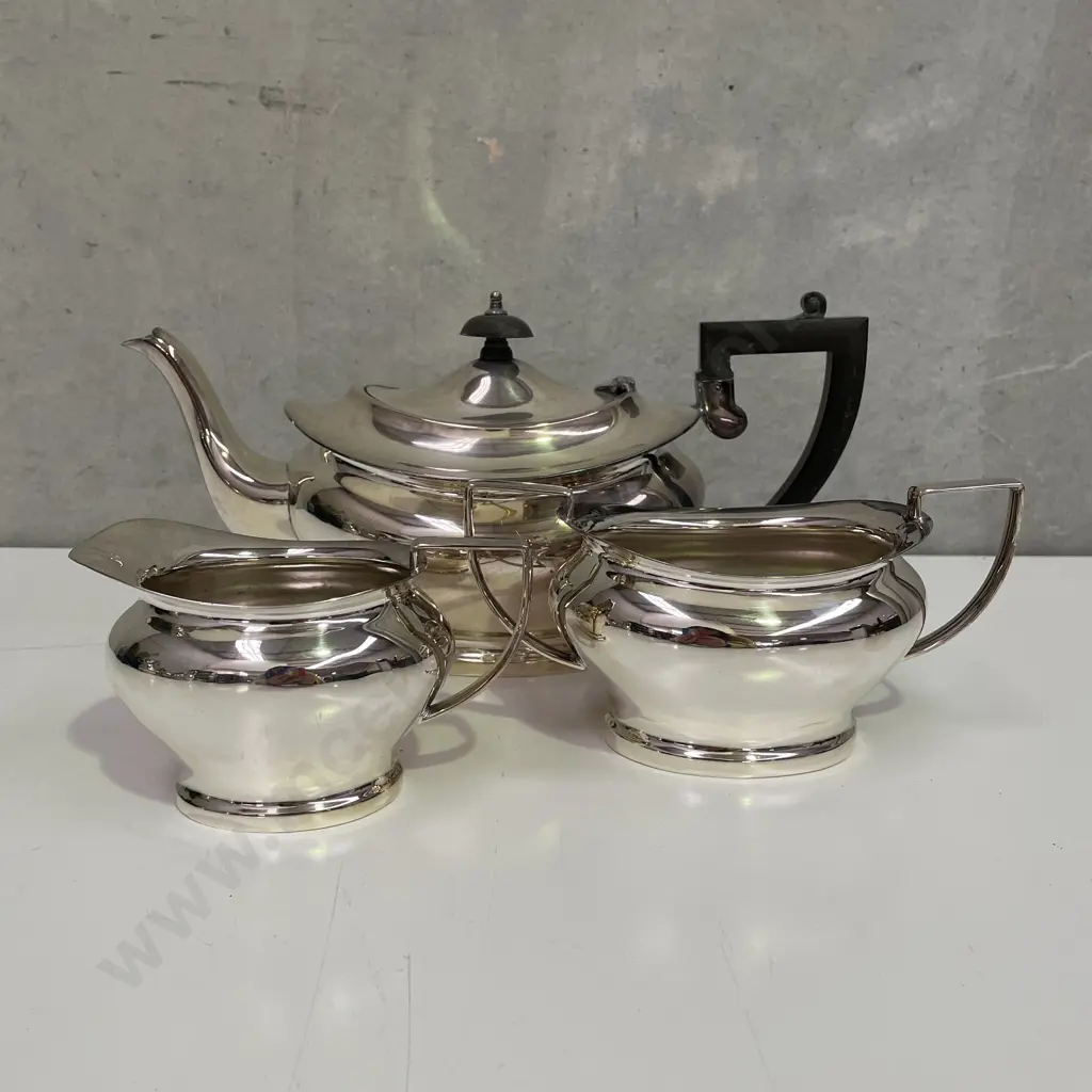 Coronet Silver Plated A1 3 Piece Teaset Image 1++