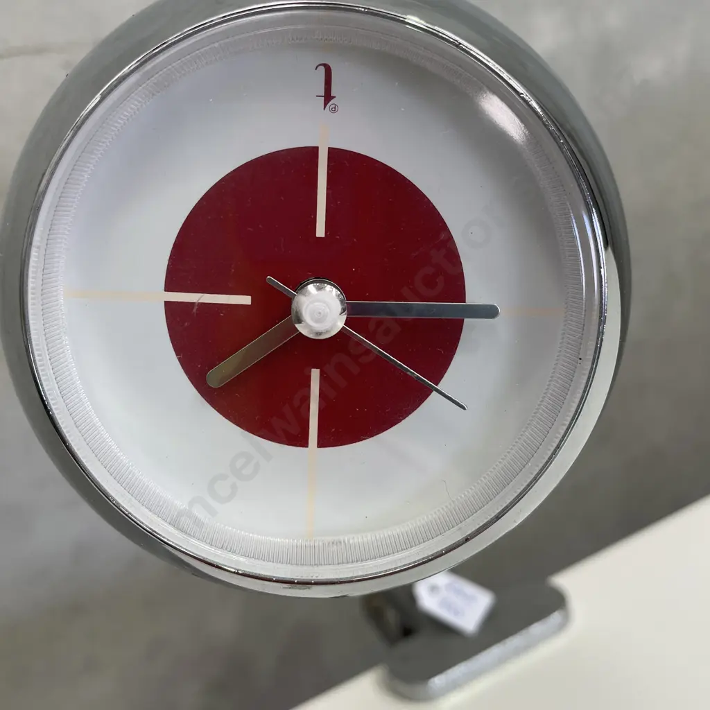 Cool Mid Century Eye Ball Clock with flexible arm and desk/headboard attachment Image 1++