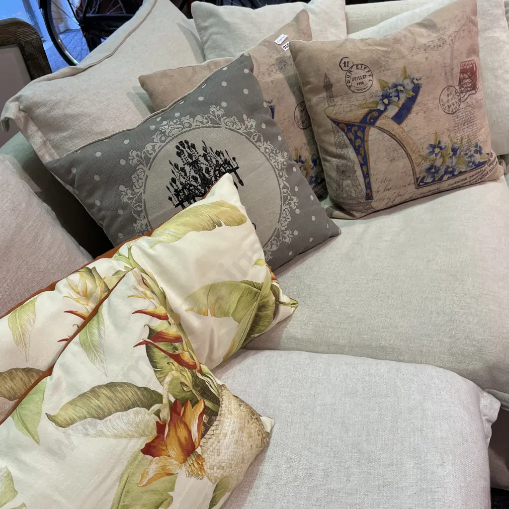 Assorted Designer Cushions x 5 Image 1++