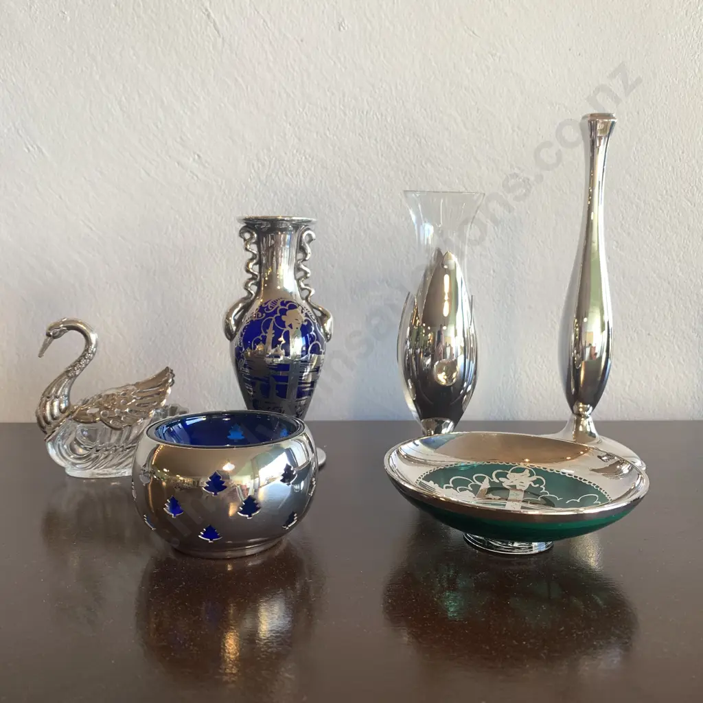 Assorted Silverene Glassware and Silverware etc Image 1++