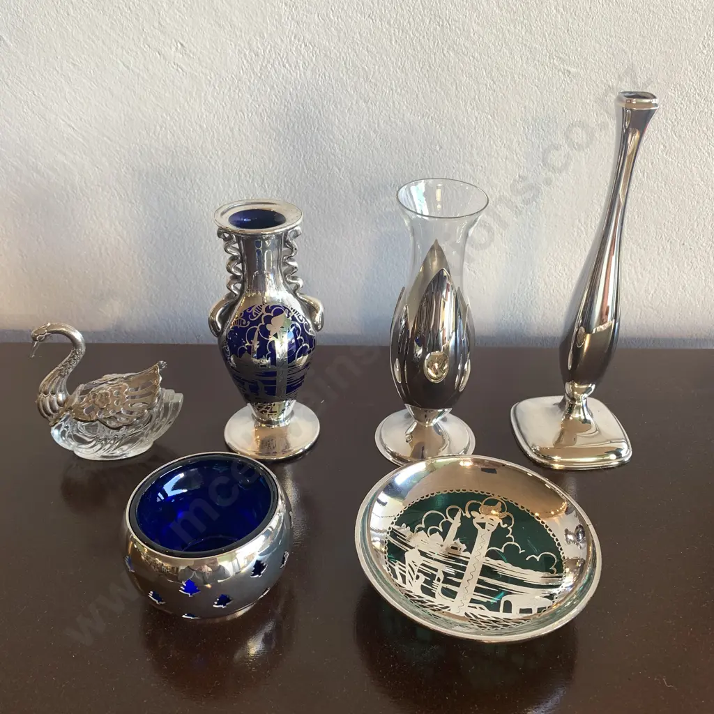 Assorted Silverene Glassware and Silverware etc Image 1++