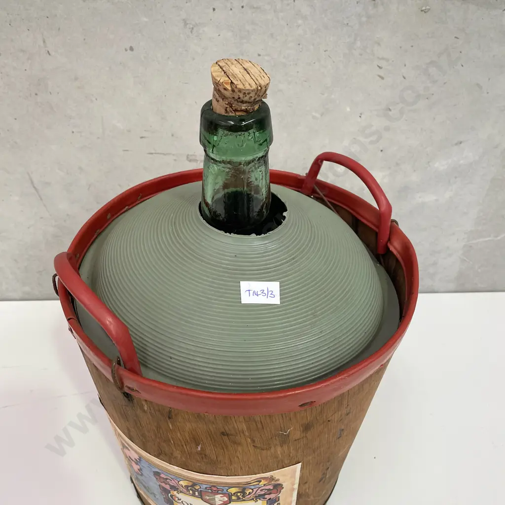 Vintage Demijohn Conquistador 10 litre. H44 Dia28cm Image 1++