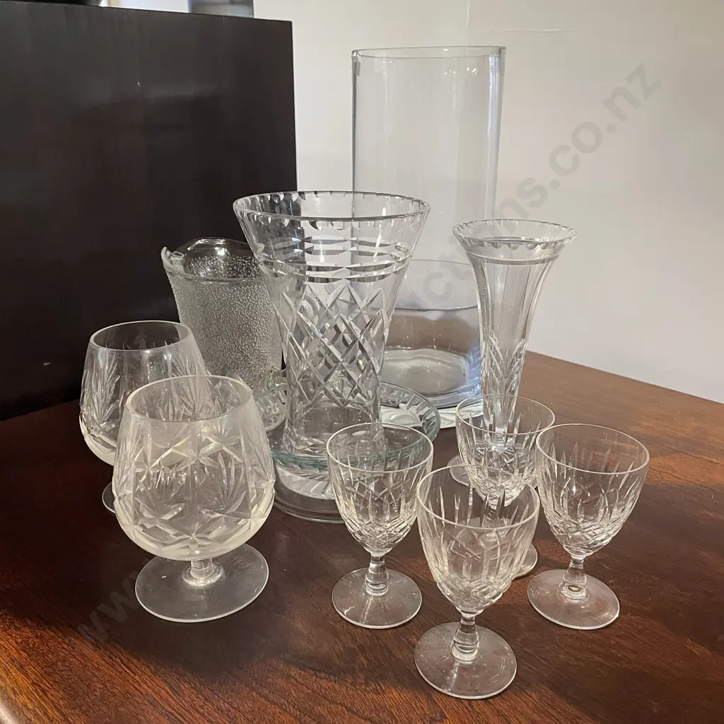 Assorted Vintage Crystal and Glassware Image 1++