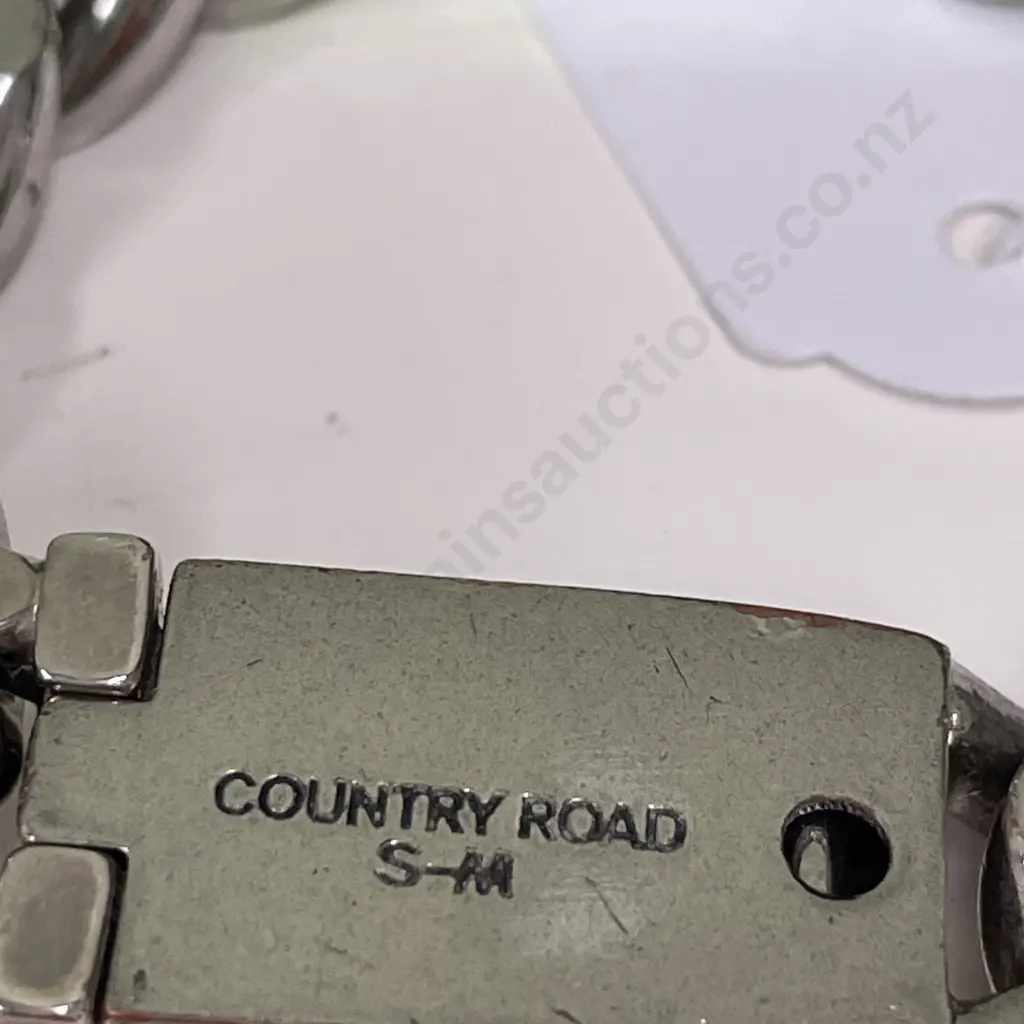 Country Road Heavy Chain Link Silver Bracelet Image 1++