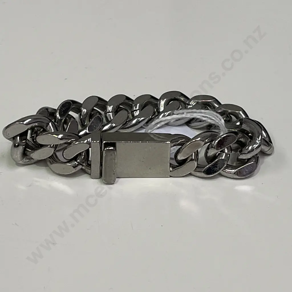 Country Road Heavy Chain Link Silver Bracelet Image 1++