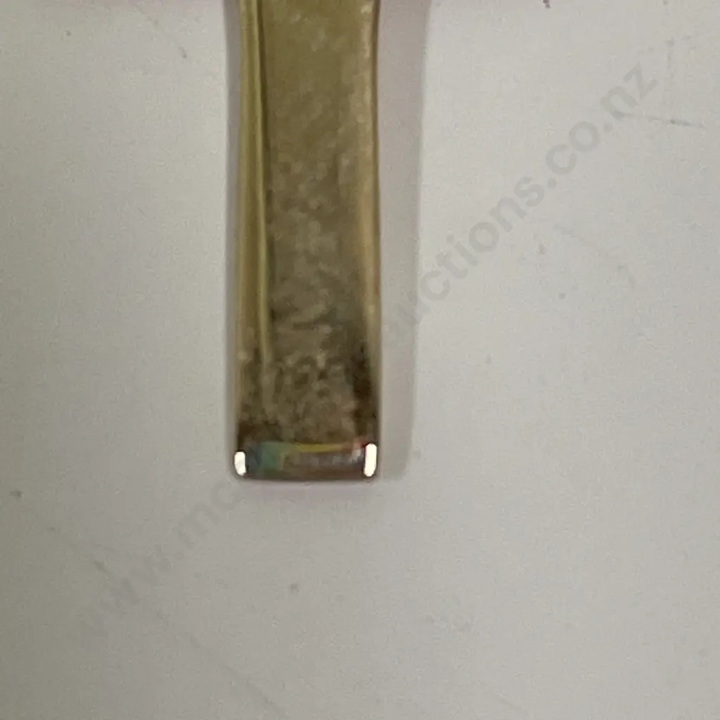 9ct Gold Cross, Stamped 375 with silver coloured chain Image 1++