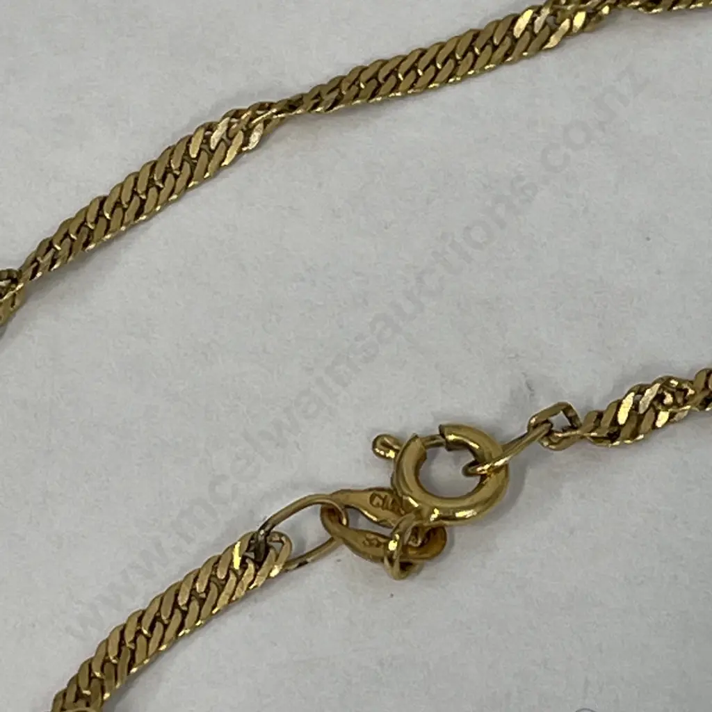 9ct Gold Chain. Stamped 375. L50cm Image 1++