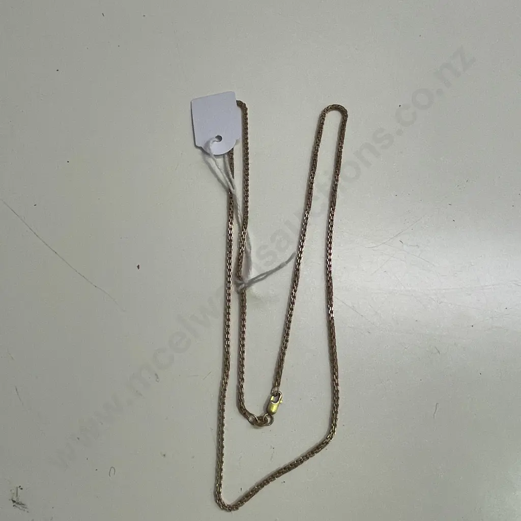 9ct Gold Necklace. Stamped 375. L58cm Image 1++