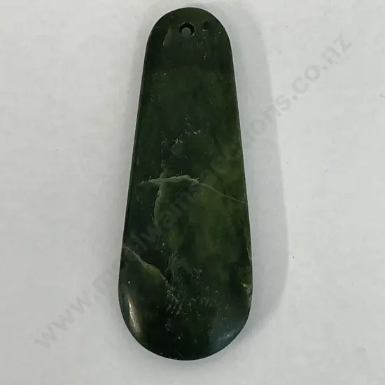 Greenstone Pendant. L7.25 W2.5cm