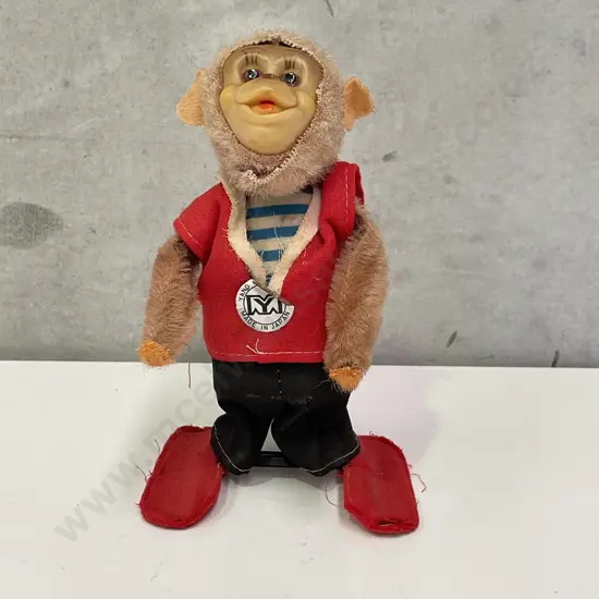 Vintage Japanese Monkey Wind up Toy