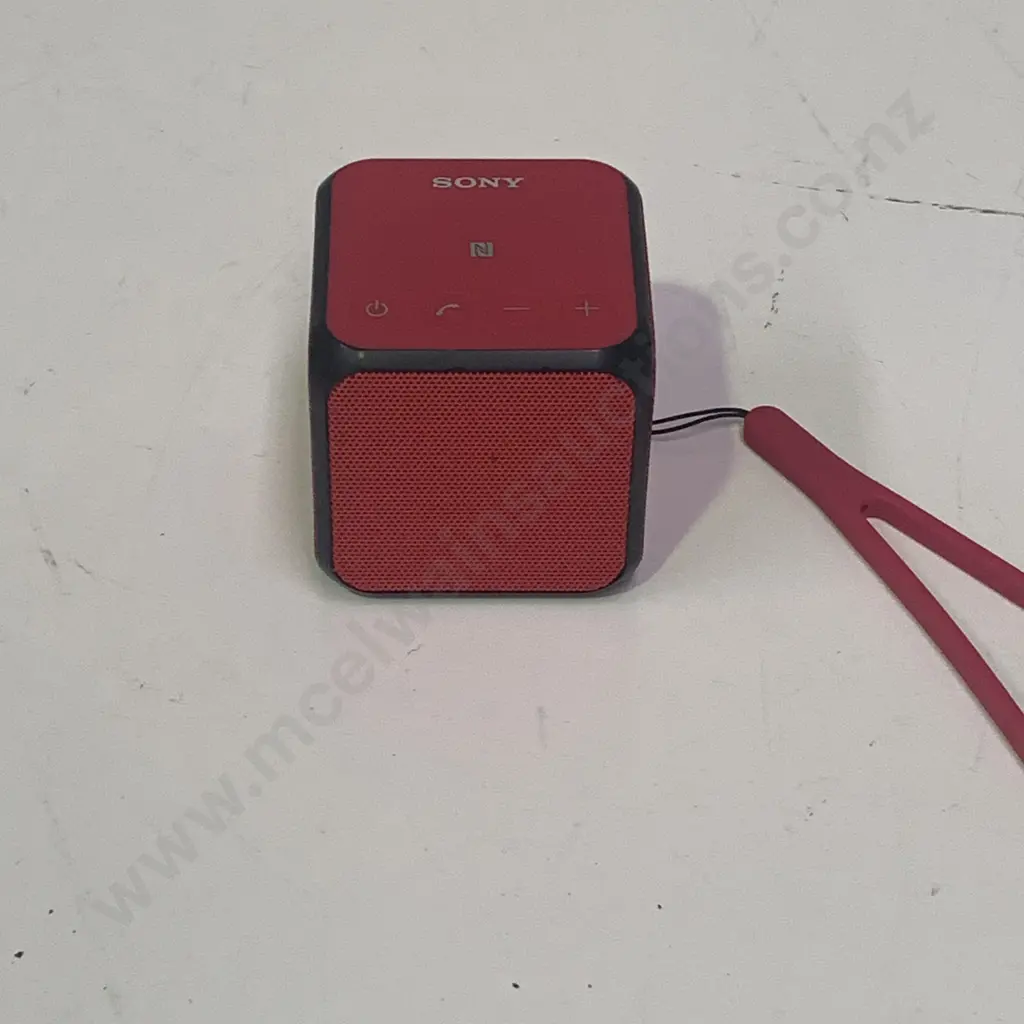 Sony Bluetooth Speaker - Red Cube - No cords Image 1++