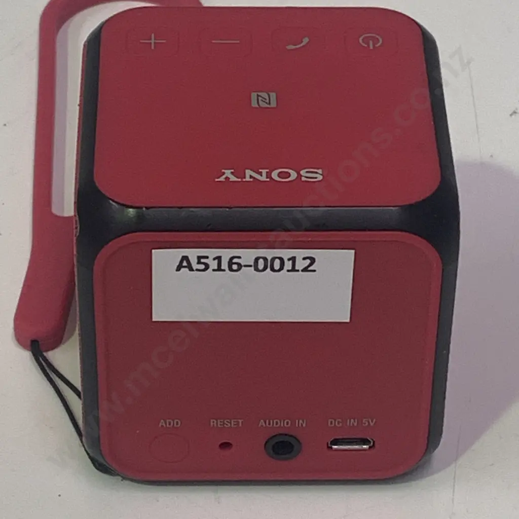 Sony Bluetooth Speaker - Red Cube - No cords Image 1++